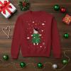 imageTstars Santa Riding Unicorn Long Sleeve Shirt Girls Ugly Christmas Sweater StyleRed