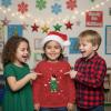 imageTstars Santa Riding Unicorn Long Sleeve Shirt Girls Ugly Christmas Sweater StyleRed