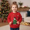 imageTstars Santa Riding Unicorn Long Sleeve Shirt Girls Ugly Christmas Sweater StyleRed