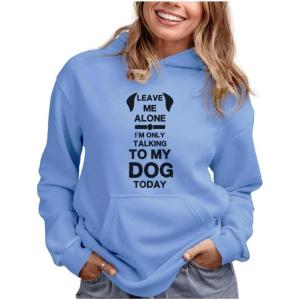 imageTstars Sloth Mode Hoodie for Women and Teen Girls  Lazy Day Pullover Gift for Animal LoversDogs  California Blue