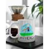 imageDaddy Is My Hero Kids Drawing  Super Dad Coffee Mug Fathers Day Gift from Son Daughter or Wife Unique Present for Dads Birthday Tea Cup Ceramic Mug 11 Ounce RedDaddy Is My Hero Red