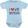 image:imageTstars I Love My Sisters Siblings Outfits Sibling Baby Boy Girl Infant BodysuitAqua