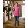 image:imageTstars Horse Shirt for Girls  Horseback Riding Kids Tee with Horseshoe Print  Gift for Equestrian Fans and Young RidersWow Pink