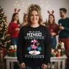 image:imageTstars Christmas Sweatshirt for Women amp Teen Girls  Santa Claws Cat Flamingo  Xmas Holiday PulloverFlamingo  Black