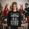 image:imageTstars Christmas Sweatshirt for Women amp Teen Girls  Santa Claws Cat Flamingo  Xmas Holiday PulloverIts Christmas1  Black