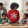 image:imageTstars Christmas Sweatshirt for Women amp Teen Girls  Santa Claws Cat Flamingo  Xmas Holiday PulloverSnowflake  Red