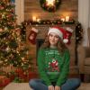 image:imageTstars Christmas Sweatshirt for Women amp Teen Girls  Santa Claws Cat Flamingo  Xmas Holiday PulloverTouch My  Green