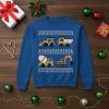 image:imageTstars Dabbing Santa Kids Christmas Sweatshirt  Funny Ugly Holiday Sweater Style Pullover for Boys amp YouthConstruction  Blue