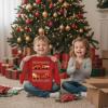 image:imageTstars Dabbing Santa Kids Christmas Sweatshirt  Funny Ugly Holiday Sweater Style Pullover for Boys amp YouthConstruction  Red