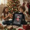 image:imageTstars Dabbing Santa Kids Christmas Sweatshirt  Funny Ugly Holiday Sweater Style Pullover for Boys amp YouthFloss  Black