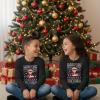 image:imageTstars Dabbing Santa Kids Christmas Sweatshirt  Funny Ugly Holiday Sweater Style Pullover for Boys amp YouthFloss  Black