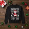 image:imageTstars Dabbing Santa Kids Christmas Sweatshirt  Funny Ugly Holiday Sweater Style Pullover for Boys amp YouthFloss  Black