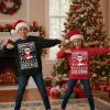 image:imageTstars Dabbing Santa Kids Christmas Sweatshirt  Funny Ugly Holiday Sweater Style Pullover for Boys amp YouthFloss  Red