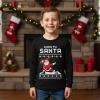 image:imageTstars Kungfu Santa Claus Funny Youth Kids Ugly Christmas Shirt Tacky Sweater Style Xmas Holiday Long Sleeve TShirt Large Black