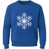 image:imageTstars Big White Snowflake Christmas Sweatshirt  Festive Holiday Sweater Style Pullover for Toddler amp Youth Kids 4TBlue