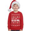 image:imageTstars Choo Choo Train Boys Ugly Christmas Sweatshirt Tacky Sweater Style Xmas Holiday Youth Kids Sweatshirts Medium Red