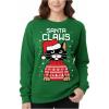 image:imageTstars Christmas Sweatshirt for Women amp Teen Girls  Santa Claws Cat Flamingo  Xmas Holiday PulloverClaws  Green