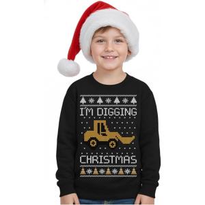 image:imageTstars Dabbing Santa Kids Christmas Sweatshirt  Funny Ugly Holiday Sweater Style Pullover for Boys amp YouthDigging  Black
