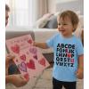 image:imageTstars ABC I Love You Kids Valentine Shirt  Alphabet Heart Graphic Tee for Toddlers Boys and GirlsPuff Abc  California Blue