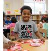 image:imageTstars ABC I Love You Kids Valentine Shirt  Alphabet Heart Graphic Tee for Toddlers Boys and GirlsPuff Abc  Gray
