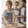 image:imageTstars ABC I Love You Kids Valentine Shirt  Alphabet Heart Graphic Tee for Toddlers Boys and GirlsPuff Abc  Gray