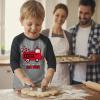 image:imageTstars Boys Valentines Day Shirt  Truck Loads of Love Dabbing Heart  Toddler Kids Raglan 34 Sleeve TShirtFire Truck  Dark Gray