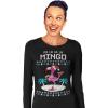 image:imageTstars FA La La Flamingo Ugly Christmas Sweater Funny Women Long Sleeve TShirtGreen