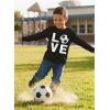 image:imageTstars Gamer Valentine Kids Long Sleeve Shirt Video Game Controller Love Soccer Tee for Boys GirlsSoccer  Black