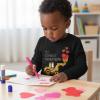 image:imageTstars Kids Tractor and Digger Poppin Valentines Day Shirt  Funny Heart Dab Long Sleeve Tee for Toddlers Boys and GirlsPuff Digging  Black