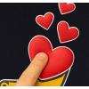 image:imageTstars Kids Tractor and Digger Poppin Valentines Day Shirt  Funny Heart Dab Long Sleeve Tee for Toddlers Boys and GirlsPuff Digging  Black