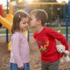 image:imageTstars Kids Tractor and Digger Poppin Valentines Day Shirt  Funny Heart Dab Long Sleeve Tee for Toddlers Boys and GirlsPuff Digging  Red