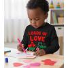 image:imageTstars Kids Tractor and Digger Poppin Valentines Day Shirt  Funny Heart Dab Long Sleeve Tee for Toddlers Boys and GirlsPuff Tractor  Black