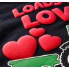 image:imageTstars Kids Tractor and Digger Poppin Valentines Day Shirt  Funny Heart Dab Long Sleeve Tee for Toddlers Boys and GirlsPuff Tractor  Black