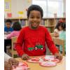image:imageTstars Kids Tractor and Digger Poppin Valentines Day Shirt  Funny Heart Dab Long Sleeve Tee for Toddlers Boys and GirlsPuff Tractor  Red