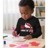 image:imageTstars Kids Tractor and Digger Poppin Valentines Day Shirt  Funny Heart Dab Long Sleeve Tee for Toddlers Boys and GirlsPuff Truck  Black