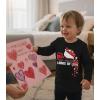 image:imageTstars Kids Tractor and Digger Poppin Valentines Day Shirt  Funny Heart Dab Long Sleeve Tee for Toddlers Boys and GirlsPuff Truck  Black