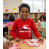 image:imageTstars Kids Tractor and Digger Poppin Valentines Day Shirt  Funny Heart Dab Long Sleeve Tee for Toddlers Boys and GirlsPuff Truck  Red