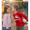 image:imageTstars Kids Tractor and Digger Poppin Valentines Day Shirt  Funny Heart Dab Long Sleeve Tee for Toddlers Boys and GirlsPuff Truck  Red