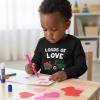 image:imageTstars Kids Tractor and Digger Poppin Valentines Day Shirt  Funny Heart Dab Long Sleeve Tee for Toddlers Boys and GirlsTractor  Black