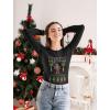 image:imageTstars Mele Kalikimaka Long Sleeve Tshirt Women Hawaiian Ugly Christmas Sweater StyleBlack