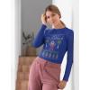 image:imageTstars Mele Kalikimaka Long Sleeve Tshirt Women Hawaiian Ugly Christmas Sweater StyleBlue