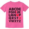 image:imageTstars ABC I Love You Kids Valentine Shirt  Alphabet Heart Graphic Tee for Toddlers Boys and GirlsPink