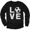 image:imageTstars Gamer Valentine Kids Long Sleeve Shirt Video Game Controller Love Soccer Tee for Boys GirlsSoccer  Black