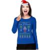 image:imageTstars Mele Kalikimaka Long Sleeve Tshirt Women Hawaiian Ugly Christmas Sweater StyleBlue