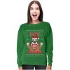 image:imageTstars Santa Claws Sloth Ugly Christmas Sweater Funny Xmas Women SweatshirtGreen