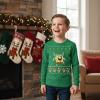 image:imageTstars Spongebob Ugly Christmas Sweater Shirt  Funny Long Sleeve Holiday Tee for Youth Boys amp GirlsGreen