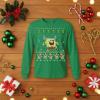image:imageTstars Spongebob Ugly Christmas Sweater Shirt  Funny Long Sleeve Holiday Tee for Youth Boys amp GirlsGreen
