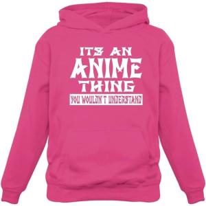image:imageTstars Funny Otaku Hoodie for Teen Girls and Women  Japanese Anime Meme Pullover Sweatshirt Gift Manga FansAnime Thing  Pink