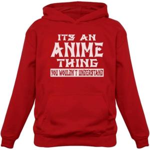 image:imageTstars Funny Otaku Hoodie for Teen Girls and Women  Japanese Anime Meme Pullover Sweatshirt Gift Manga FansAnime Thing  Red