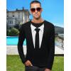 image:imageTstars Suit amp Tie Long Sleeve Tuxedo Shirt for Men Funny Top for Wedding Bachelor Party Halloween EventsBlack